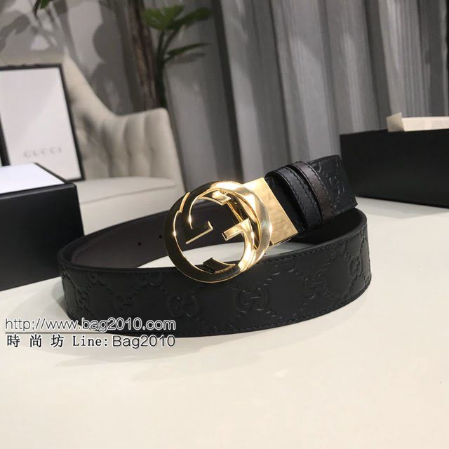 Gucci經典皮帶 古奇小牛皮腰帶  jjp1350
